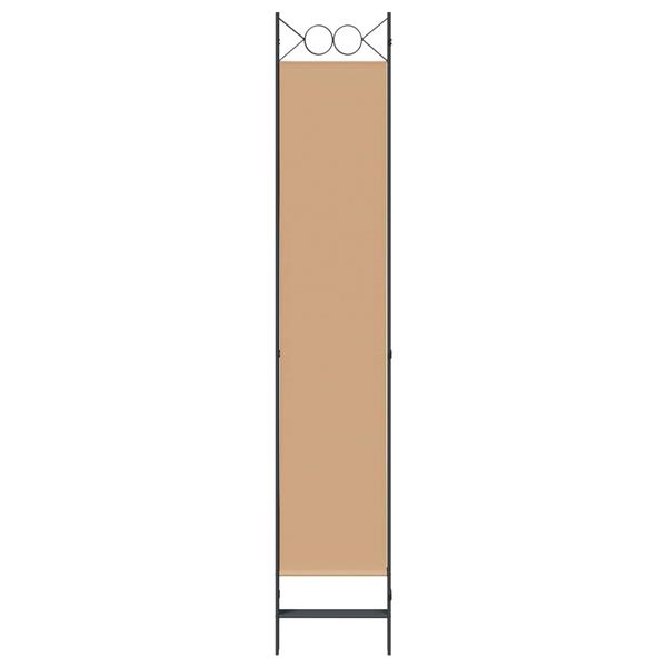 Grote foto vidaxl 4 panelen roomdivider beige 160 x 220 cm stof huis en inrichting overige huis en inrichting