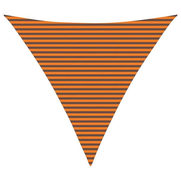Grote foto vidaxl zonneschaduwzeil oranje en bruin 6 x 6 x 6 m tuin en terras overige tuin en terras