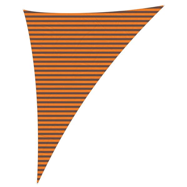 Grote foto vidaxl zonneschaduwzeil oranje en bruin 4 x 5 x 6 4 m tuin en terras overige tuin en terras