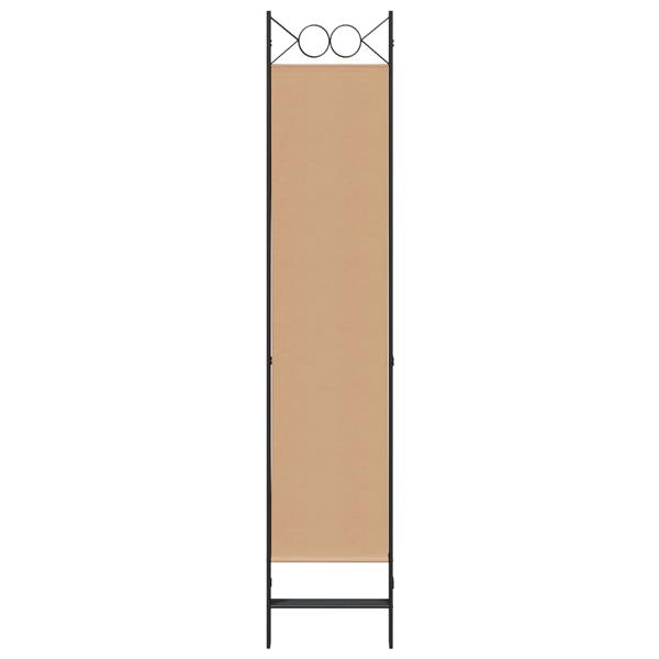 Grote foto vidaxl 4 panelen roomdivider beige 160 x 200 cm stof huis en inrichting overige huis en inrichting