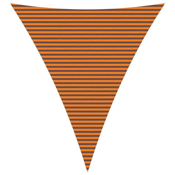 Grote foto vidaxl zonneschaduwzeil oranje en bruin 5 x 6 x 6 m tuin en terras overige tuin en terras