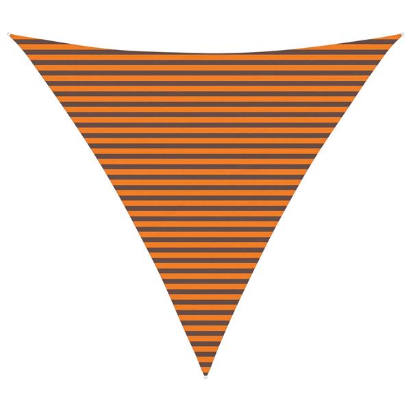 Grote foto vidaxl zonneschaduwzeil oranje en bruin 5 x 5 x 5 m tuin en terras overige tuin en terras