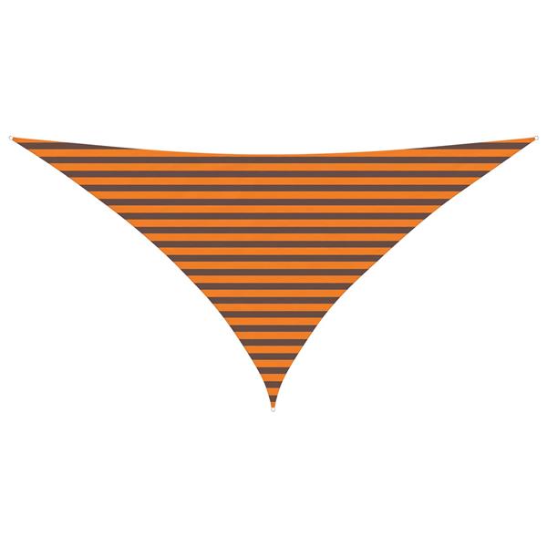 Grote foto vidaxl zonneschaduwzeil oranje en bruin 3 5 x 3 5 x 4 9 m tuin en terras overige tuin en terras
