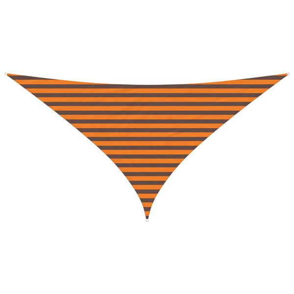 Grote foto vidaxl zonneschaduwzeil oranje en bruin 3 x 3 x 4 24 m tuin en terras overige tuin en terras