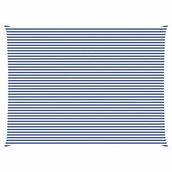 Grote foto vidaxl zonneschaduwzeil blauw en wit 8 x 6 m 100 polyester oxford tuin en terras overige tuin en terras