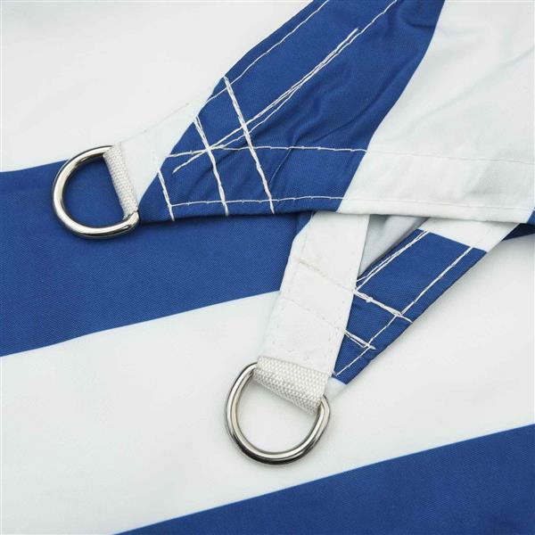 Grote foto vidaxl zonneschaduwzeil blauw en wit 6 x 2 5 m 100 polyester oxford tuin en terras overige tuin en terras