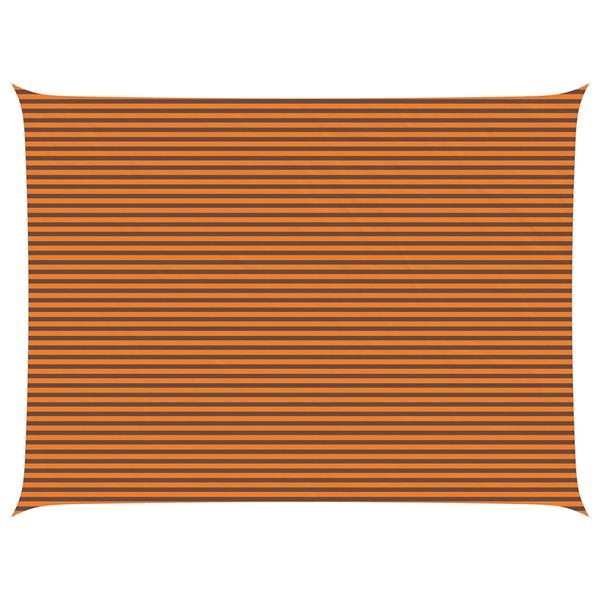 Grote foto vidaxl zonneschaduwzeil oranje en bruin 8 x 6 m 100 polyester oxford tuin en terras overige tuin en terras
