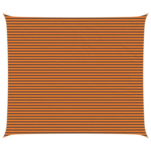 Grote foto vidaxl zonneschaduwzeil oranje en bruin 7 x 6 m 100 polyester oxford tuin en terras overige tuin en terras