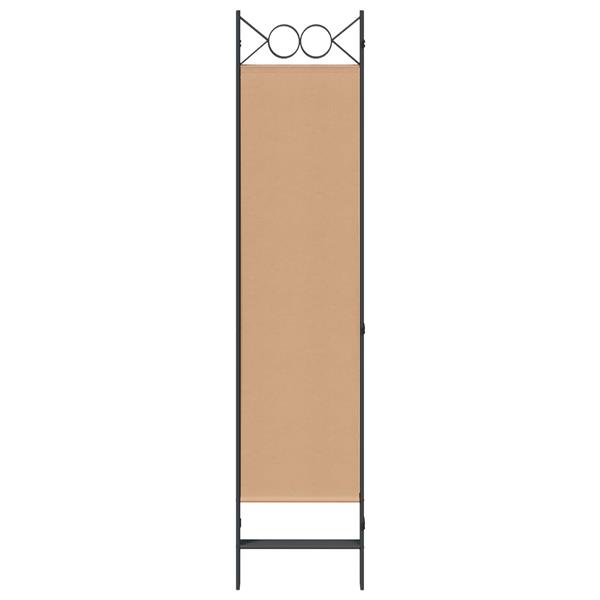 Grote foto vidaxl 4 panelen roomdivider beige 160 x 180 cm stof huis en inrichting overige huis en inrichting