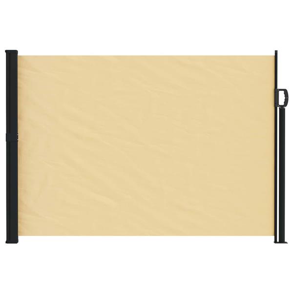 Grote foto vidaxl uittrekbaar zijscherm zand 500 x 140 cm polyester tuin en terras overige tuin en terras