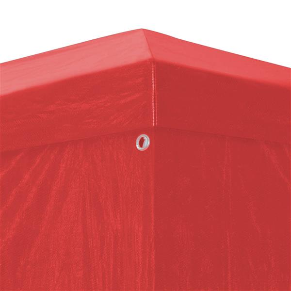 Grote foto vidaxl partytent 900 x 300 x 255 cm rood pe en staal tuin en terras overige tuin en terras