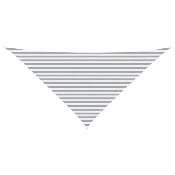 Grote foto vidaxl zonneschaduwzeil lichtgrijs en wit. 4 x 4 x 5 8 m tuin en terras overige tuin en terras