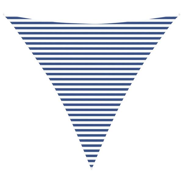 Grote foto vidaxl zonneschaduwzeil blauw en wit 4 5 x 4 5 x 4 5 m tuin en terras overige tuin en terras