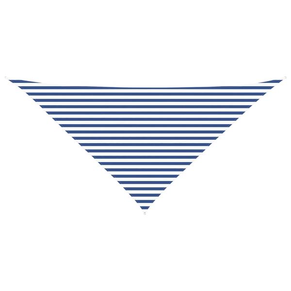 Grote foto vidaxl zonneschaduwzeil blauw en wit 4 x 4 x 5 8 m tuin en terras overige tuin en terras