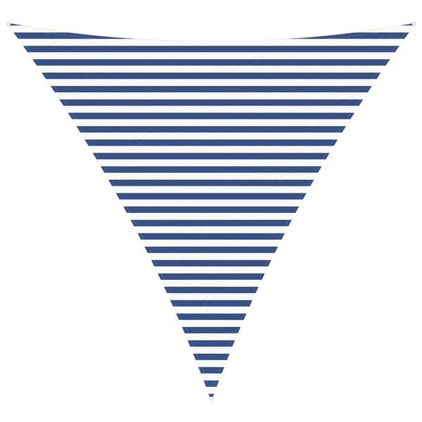 Grote foto vidaxl zonneschaduwzeil blauw en wit 4 x 4 x 4 m 100 polyester oxford tuin en terras overige tuin en terras