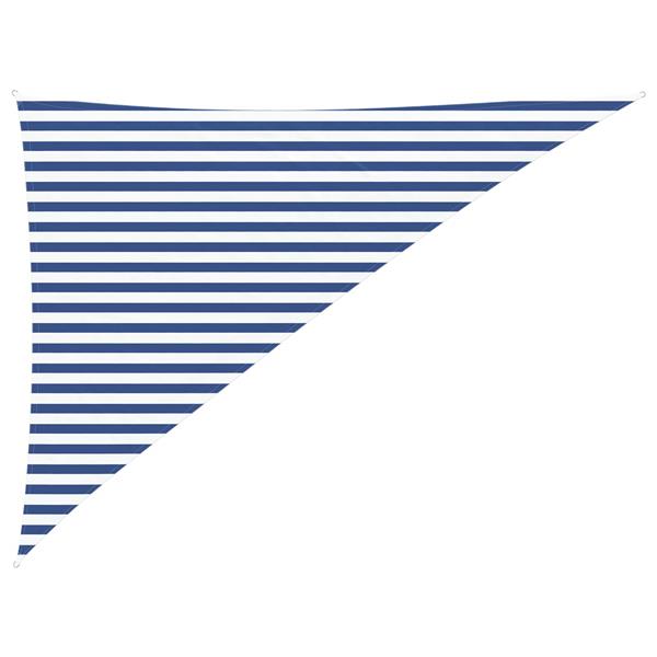 Grote foto vidaxl zonneschaduwzeil blauw en wit 3 x 4 x 5 m 100 polyester oxford tuin en terras overige tuin en terras