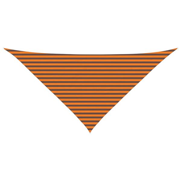 Grote foto vidaxl zonneschaduwzeil oranje en bruin 4 x 4 x 5 8 m tuin en terras overige tuin en terras