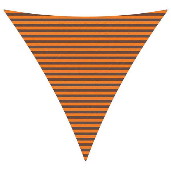 Grote foto vidaxl zonneschaduwzeil oranje en bruin 4 x 4 x 4 m tuin en terras overige tuin en terras