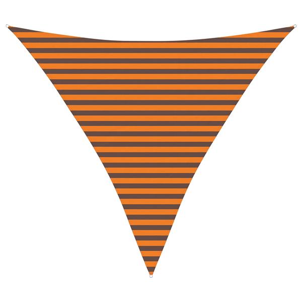 Grote foto vidaxl zonneschaduwzeil oranje en bruin 3 6 x 3 6 x 3 6 m tuin en terras overige tuin en terras