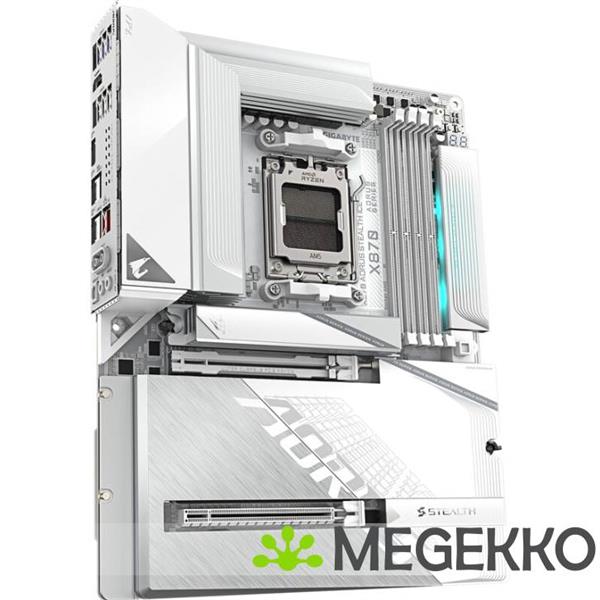 Grote foto gigabyte x870 aorus stealth ice computers en software moederborden
