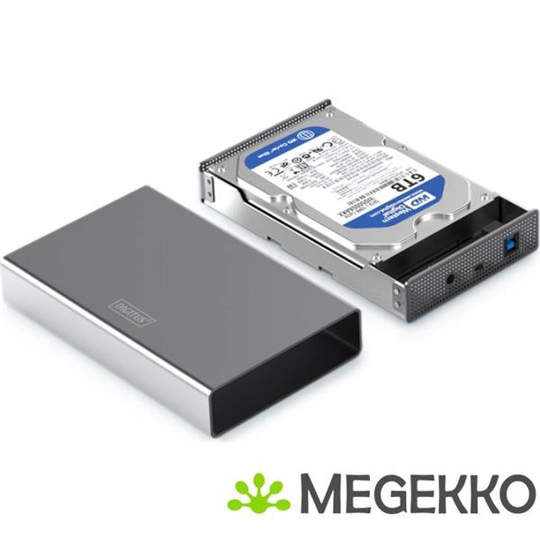 Grote foto digitus da 71106 1 behuizing voor opslagstations hdd behuizing aluminium 2.5 3.5 computers en software behuizingen en kasten
