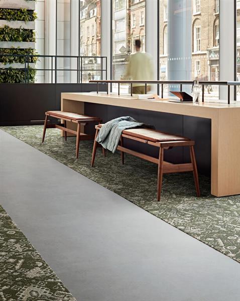 Grote foto groene past forward design interface tapijttegels huis en inrichting vloerbedekking en kleden