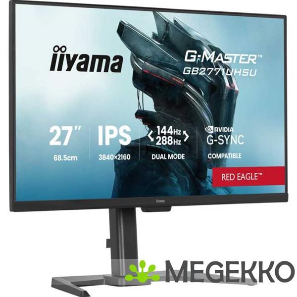 Grote foto iiyama g master gb2771uhsu b1 27 4k ultra hd ips 144hz gamingmonitor computers en software overige computers en software