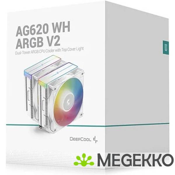 Grote foto deepcool ag620 wh argb v2 computers en software overige computers en software