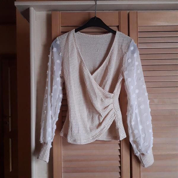 Grote foto trui beige nieuw kleding dames truien en vesten