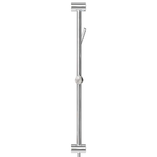 Grote foto vidaxl douchesysteem set chroom 70 cm roestvrij staal doe het zelf en verbouw sanitair