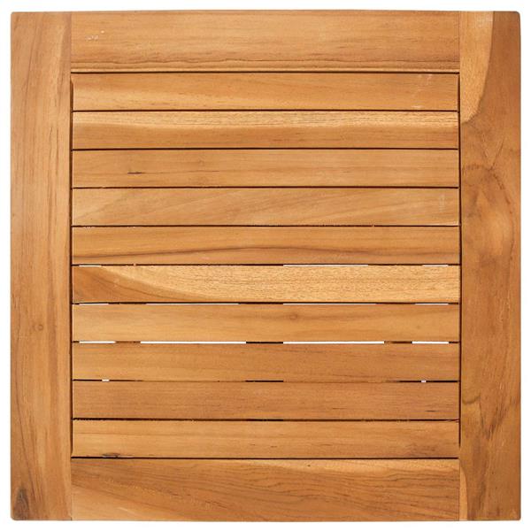 Grote foto vidaxl ligbed met tafel bruin massief teakhout tuin en terras tuinmeubelen