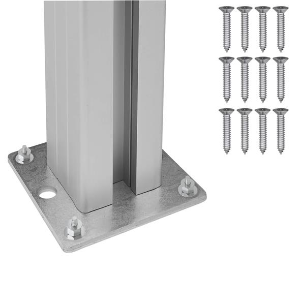 Grote foto vidaxl afvalbak schutting bruin 85 x 85 x 115 cm aluminium en wpc tuin en terras overige tuin en terras