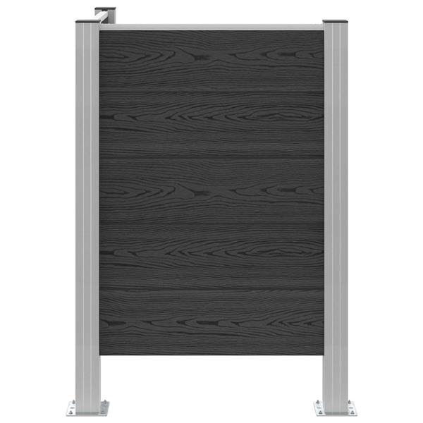 Grote foto vidaxl afvalbak schutting grijs 85 x 85 x 115 cm aluminium en wpc tuin en terras overige tuin en terras