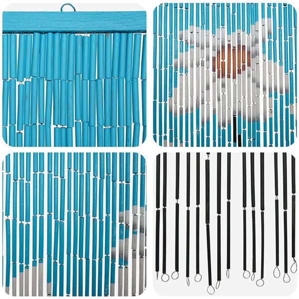 Grote foto vidaxl insect deurgordijn meerkleurig 200 x 100 cm bamboe doe het zelf en verbouw deuren en horren