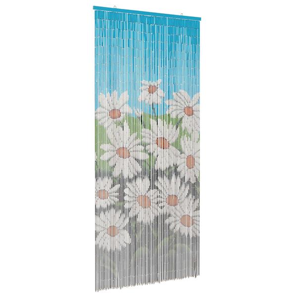Grote foto vidaxl insect deurgordijn meerkleurig 200 x 90 cm bamboe doe het zelf en verbouw deuren en horren