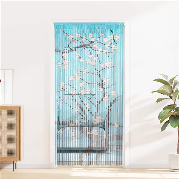 Grote foto vidaxl insect deurgordijn meerkleurig 200 x 100 cm bamboe doe het zelf en verbouw deuren en horren