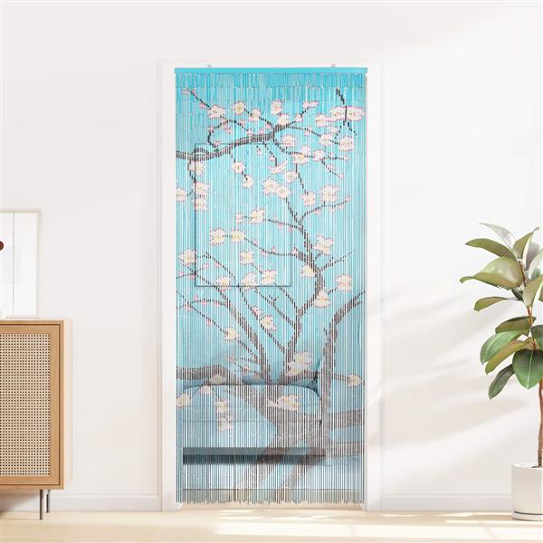 Grote foto vidaxl insect deurgordijn meerkleurig 200 x 90 cm bamboe doe het zelf en verbouw deuren en horren