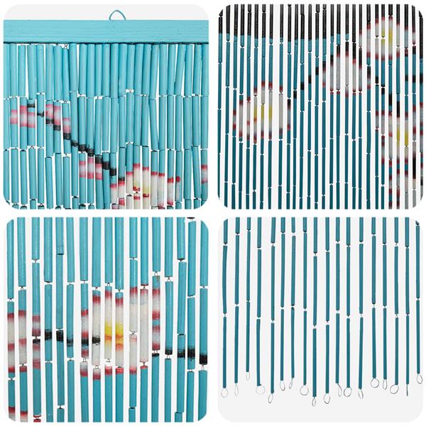 Grote foto vidaxl insect deurgordijn meerkleurig 200 x 90 cm bamboe doe het zelf en verbouw deuren en horren