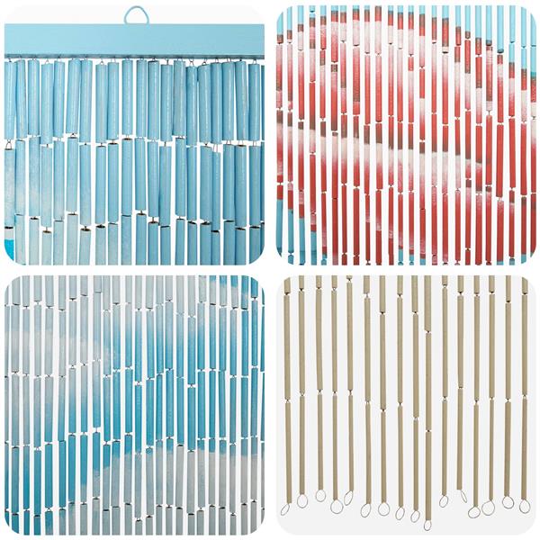 Grote foto vidaxl insect deurgordijn meerkleurig 200 x 90 cm bamboe doe het zelf en verbouw deuren en horren