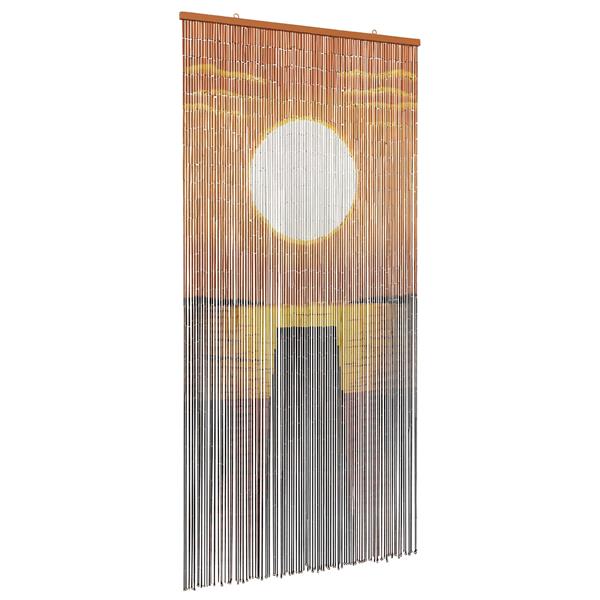 Grote foto vidaxl insect deurgordijn meerkleurig 200 x 100 cm bamboe doe het zelf en verbouw deuren en horren