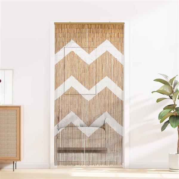 Grote foto vidaxl insect deurgordijn meerkleurig 200 x 100 cm bamboe doe het zelf en verbouw deuren en horren
