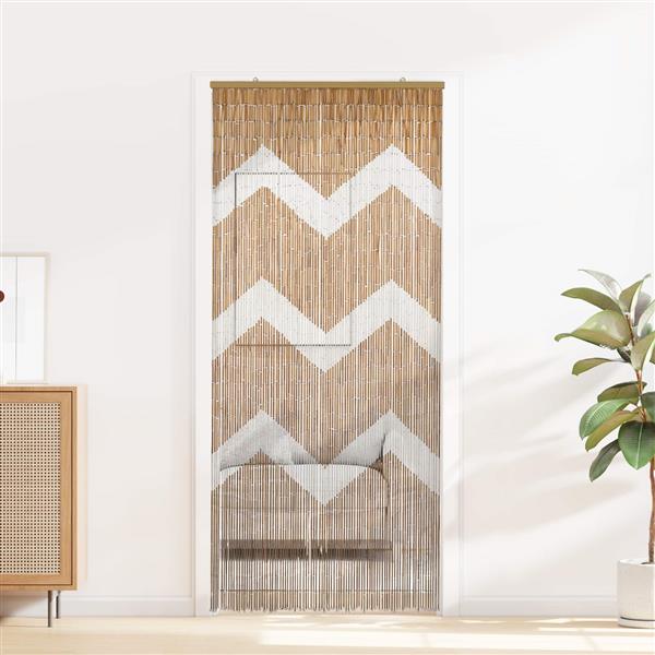 Grote foto vidaxl insect deurgordijn meerkleurig 200 x 90 cm bamboe doe het zelf en verbouw deuren en horren