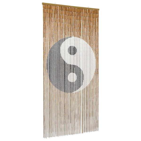 Grote foto vidaxl vliegengordijn meerkleurig 200 x 100 cm bamboe doe het zelf en verbouw deuren en horren