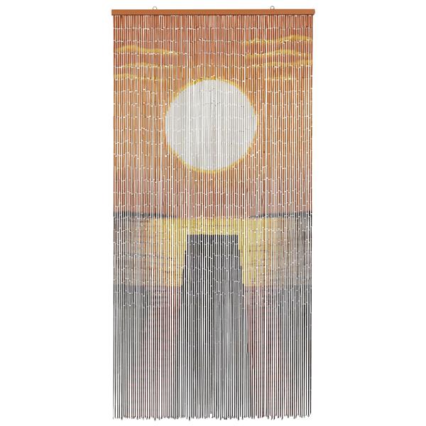 Grote foto vidaxl insect deurgordijn meerkleurig 200 x 100 cm bamboe doe het zelf en verbouw deuren en horren