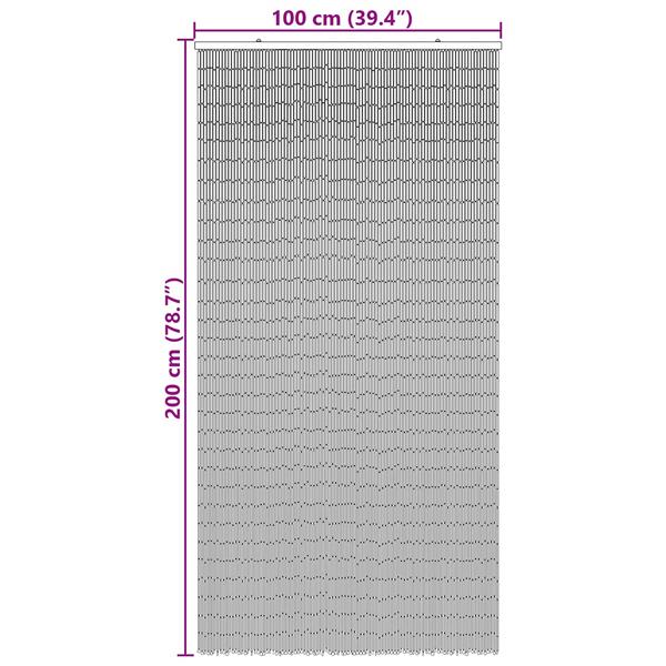 Grote foto vidaxl insect deurgordijn meerkleurig 200 x 100 cm bamboe doe het zelf en verbouw deuren en horren