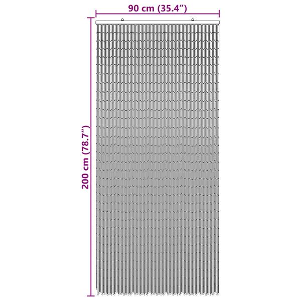 Grote foto vidaxl insect deurgordijn meerkleurig 200 x 100 cm bamboe doe het zelf en verbouw deuren en horren