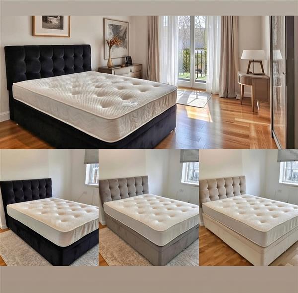 Grote foto luxe fluwelen beddenset huis en inrichting bedden