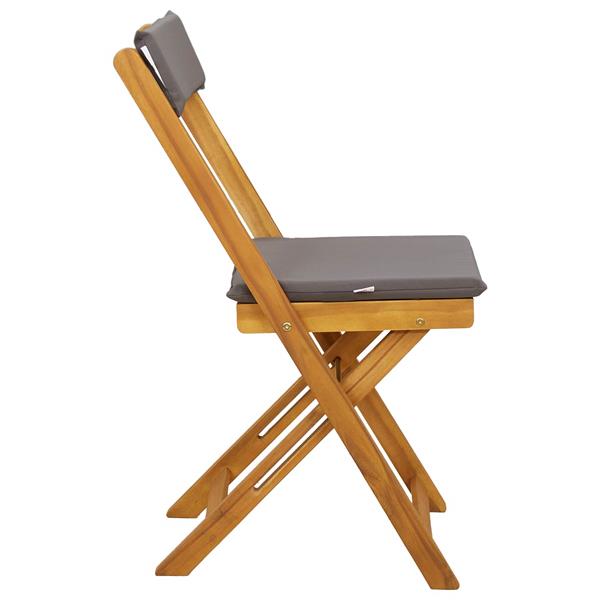 Grote foto vidaxl bistrostoelen voor buiten 2 pcs donkergrijs 40 x 53 x 80 cm tuin en terras tuinmeubelen