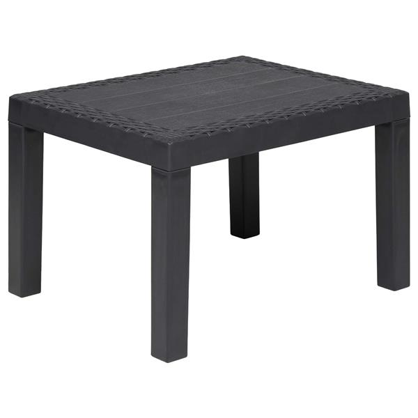 Grote foto vidaxl loungeset met kussen 3 pcs antracietkleurig pp tuin en terras tuinmeubelen