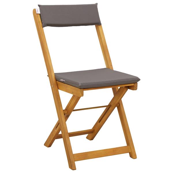 Grote foto vidaxl bistrostoelen voor buiten 2 pcs donkergrijs 40 x 53 x 80 cm tuin en terras tuinmeubelen